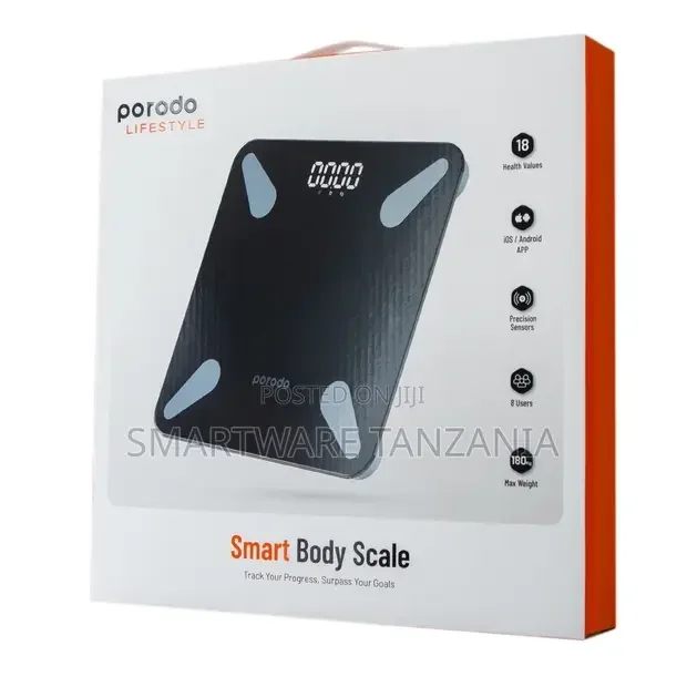 Porodo Lifestyle Bluetooth Smart Body Scale - Buy in Dar es Salaam, Tanzania | Smartware