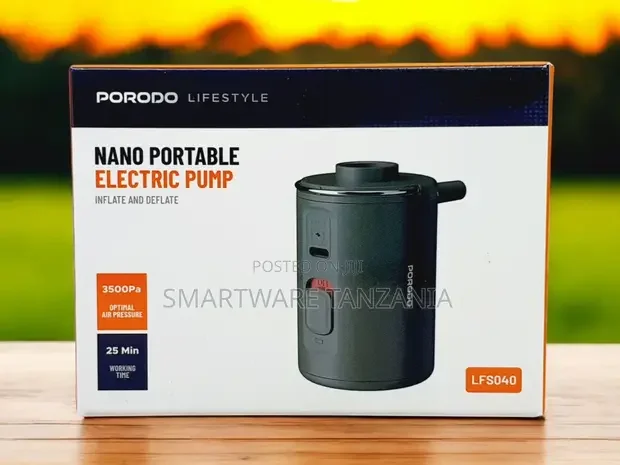 Porodo Lifestyle Camping Inflate and Deflate Air Pump - Buy in Dar es Salaam, Tanzania | Smartware