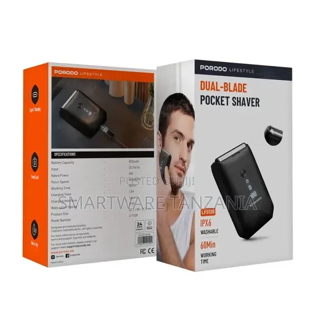 Porodo Lifestyle Dual-blade Pocket Shaver - Buy in Dar es Salaam, Tanzania | Smartware