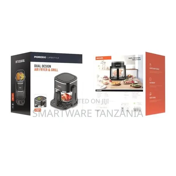 Porodo Lifestyle Dual Design Air Fryer Grill - Buy in Dar es Salaam, Tanzania | Smartware