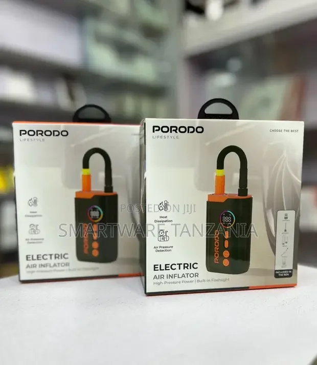 Porodo Lifestyle Electric Air Inflator - Buy in Dar es Salaam, Tanzania | Smartware