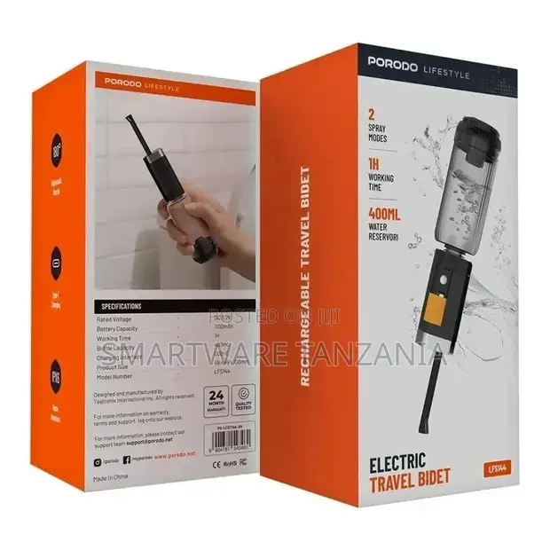Porodo Lifestyle Electric Travel Bidet - Buy in Dar es Salaam, Tanzania | Smartware