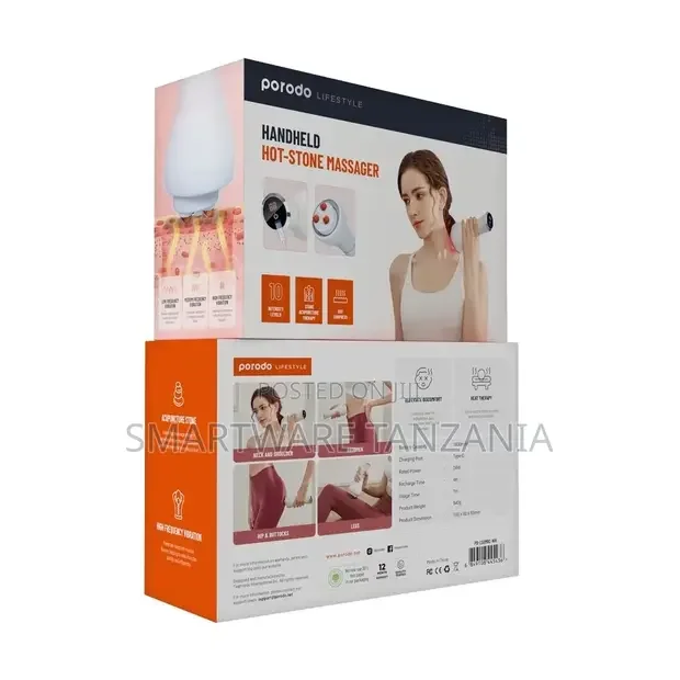 Porodo Lifestyle Handheld Hot-stone Massager - Buy in Dar es Salaam, Tanzania | Smartware