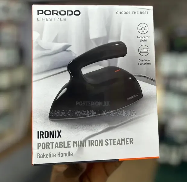 Porodo Lifestyle Ironix Portable Mini Iron Steamer - Buy in Dar es Salaam, Tanzania | Smartware