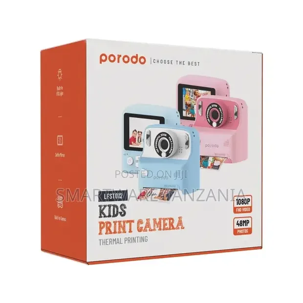 Porodo Lifestyle Kids Print Camera Thermal Printing - Buy in Dar es Salaam, Tanzania | Smartware