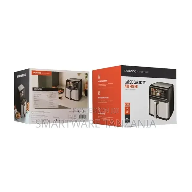 Porodo Lifestyle Large Capacity Air Fryer - Black