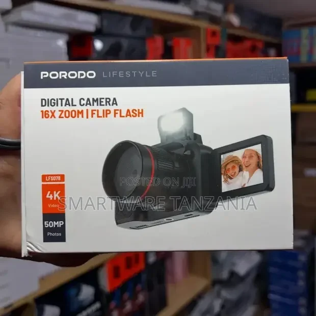 Porodo Lifestyle Mini Digital Camera With 64GB Memory Card - Buy in Dar es Salaam, Tanzania | Smartware