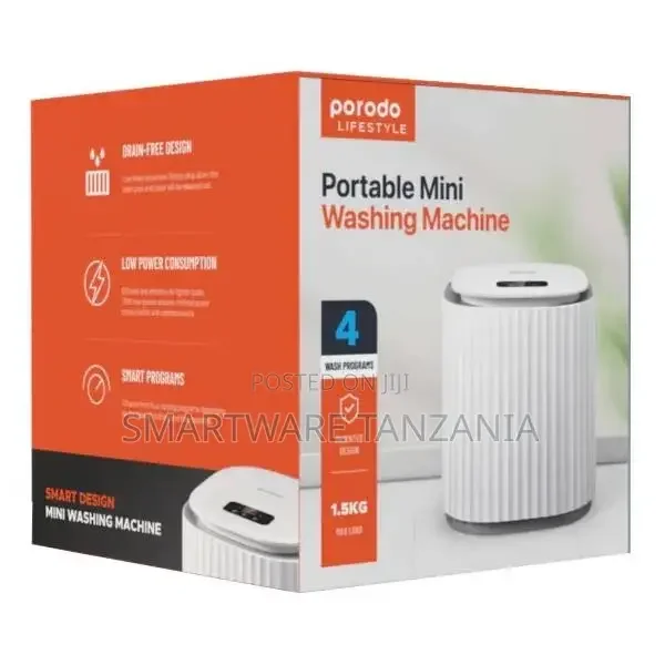 Porodo Lifestyle Mini Washing Machine - White