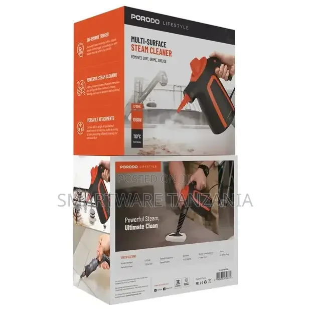 Porodo Lifestyle Multi-Surface Steam Cleaner - Buy in Dar es Salaam, Tanzania | Smartware
