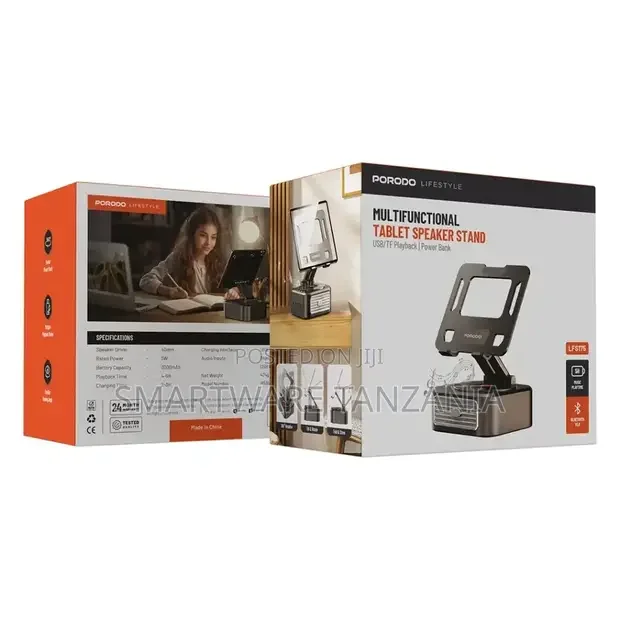 Porodo Lifestyle Multifunctional Tablet Speaker Stand - Buy in Dar es Salaam, Tanzania | Smartware
