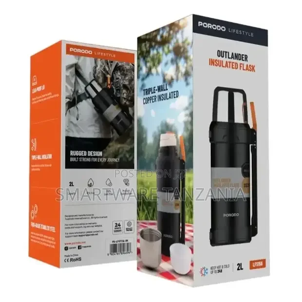 Porodo Lifestyle Outlander Insulation Flask - Buy in Dar es Salaam, Tanzania | Smartware
