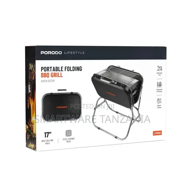 Porodo Lifestyle Portable Folding BBQ Grill - Buy in Dar es Salaam, Tanzania | Smartware