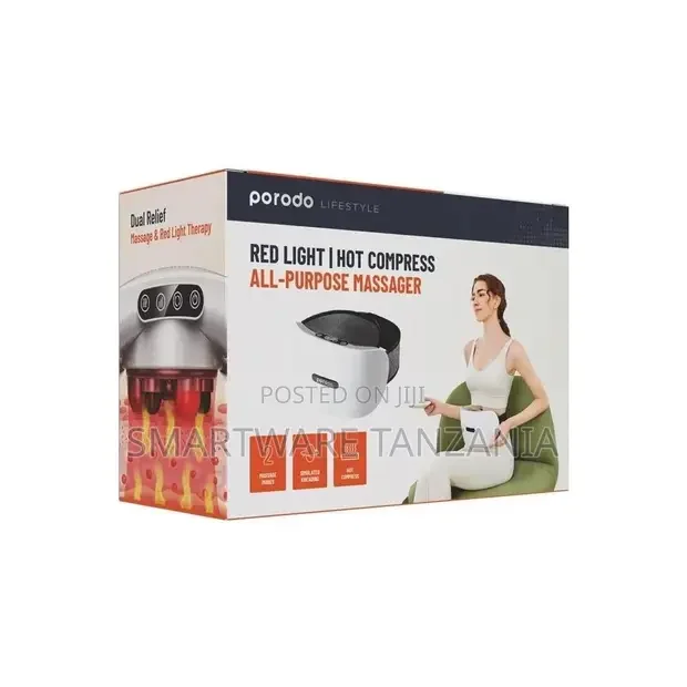 Porodo Lifestyle Red Light and Hot Compress Massager - Buy in Dar es Salaam, Tanzania | Smartware