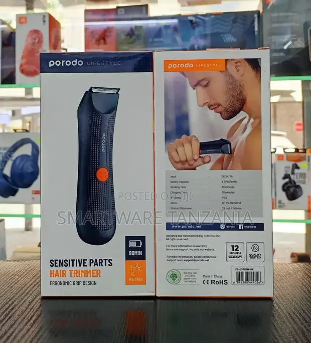 Porodo Lifestyle Sensitive Parts Hair Trimmer - Buy in Dar es Salaam, Tanzania | Smartware