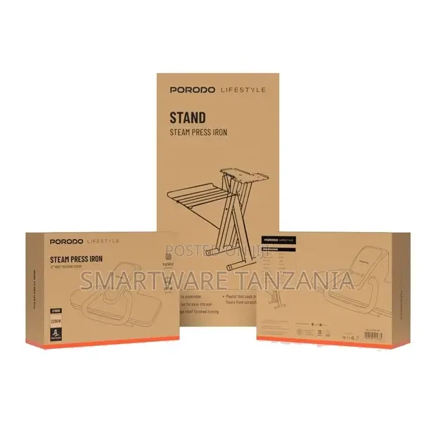 Porodo Lifestyle Steam Press Iron - Black - Buy in Dar es Salaam, Tanzania | Smartware