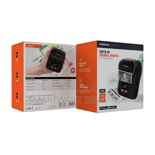 Porodo Lifestyle Super HD Thermal Printer - Buy in Dar es Salaam, Tanzania | Smartware