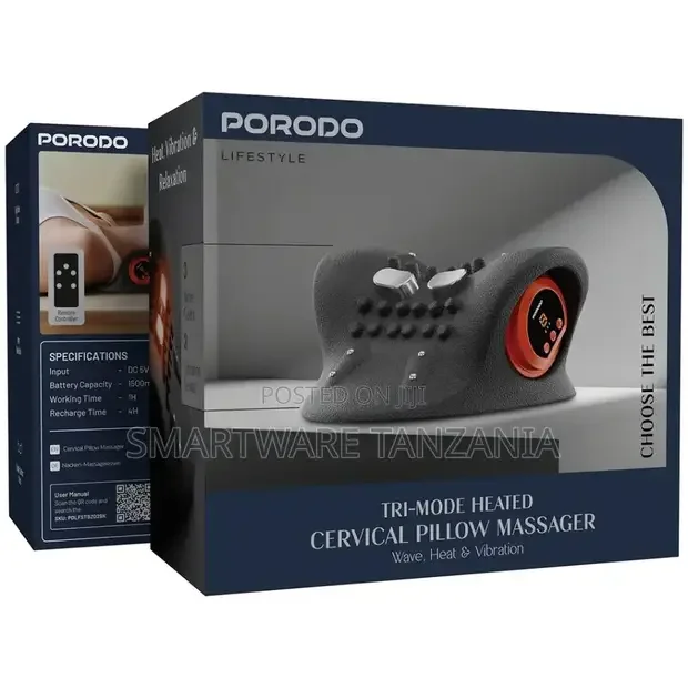 Porodo Lifestyle Tri-Mode Pillow Massager - Buy in Dar es Salaam, Tanzania | Smartware