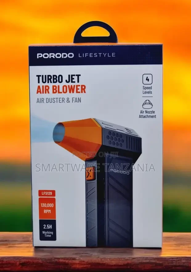 Porodo Lifestyle Turbo Jet Air Blower With 4 Speed Levels - Buy in Dar es Salaam, Tanzania | Smartware