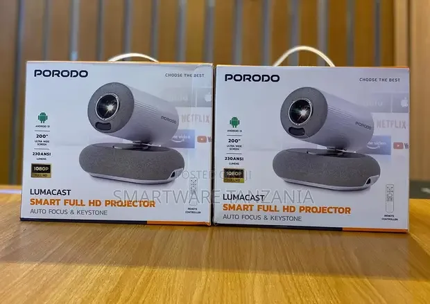 Porodo Lumacast Smart Full HD Projector - Buy in Dar es Salaam, Tanzania | Smartware