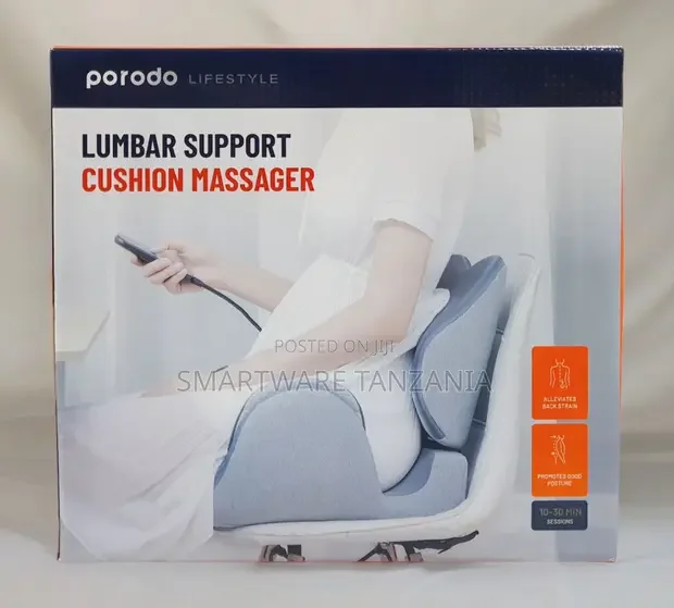 Porodo Lumbar Support Cushion Massager - Buy in Dar es Salaam, Tanzania | Smartware