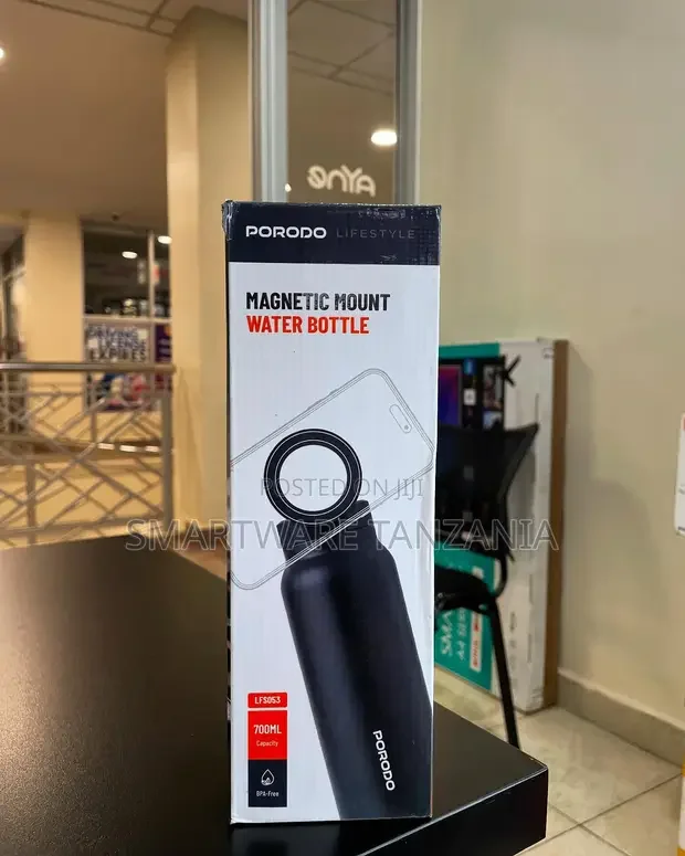 Porodo Magnetic Mount Water Bottle 700ml - Buy in Dar es Salaam, Tanzania | Smartware
