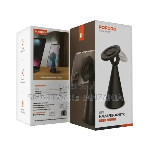 Porodo Magsafe Magnetic Desk Mount - Black