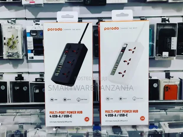 Porodo Multi-Port Power Hub 4 USB-A & USB-C 20W PD - Buy in Dar es Salaam, Tanzania | Smartware