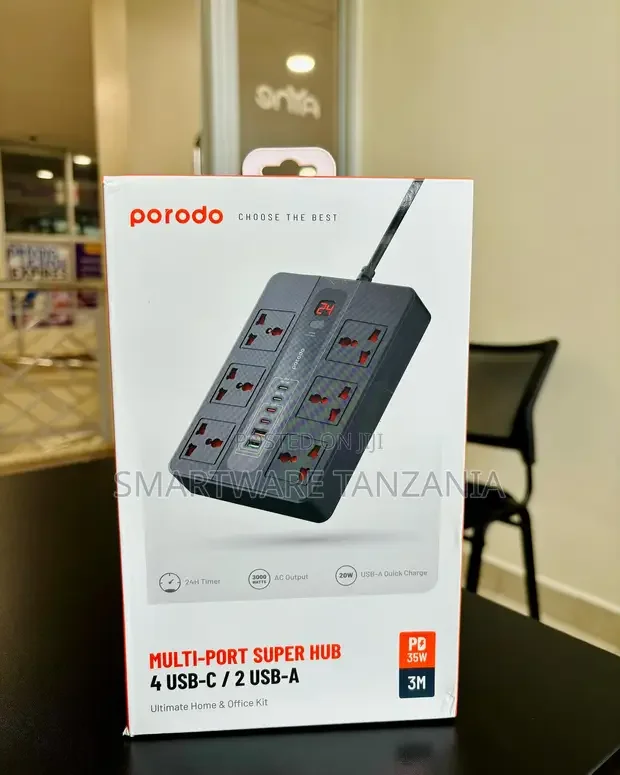 Porodo Multi Port Super Hub 4 USB-C & 2 USB-A - Buy in Dar es Salaam, Tanzania | Smartware