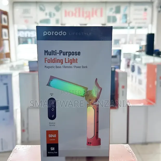 Porodo Multi-Purpose Folding Light 5040 Lumens - Buy in Dar es Salaam, Tanzania | Smartware