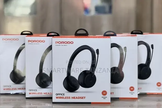 Porodo Office Wireless Headset - 20 Hours Battery Life - Buy in Dar es Salaam, Tanzania | Smartware