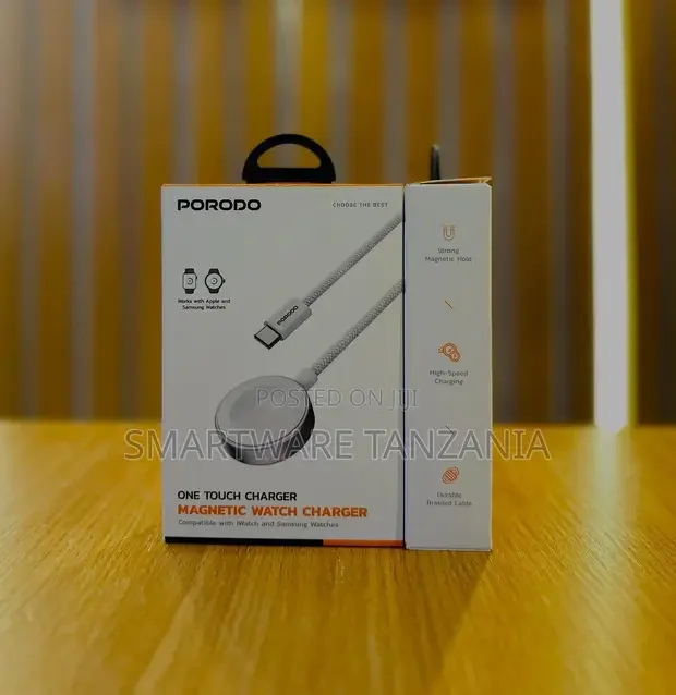 Porodo One Touch Magnetic Watch Charger - Buy in Dar es Salaam, Tanzania | Smartware