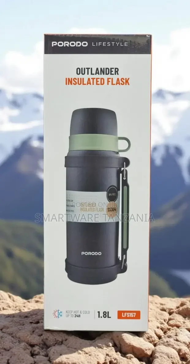 Porodo Outlander Insulated Flask 1.8L - Buy in Dar es Salaam, Tanzania | Smartware