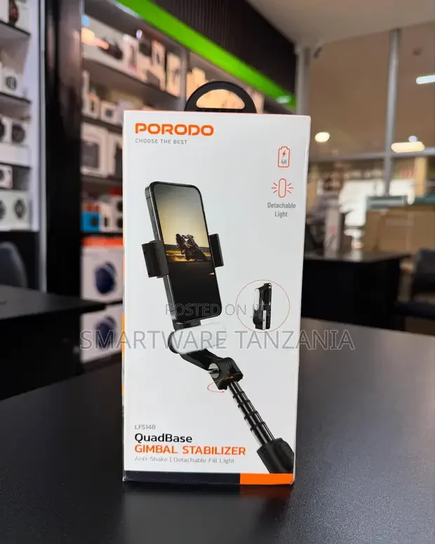 Porodo Quadbase Gimbal Stabilizer - Buy in Dar es Salaam, Tanzania | Smartware