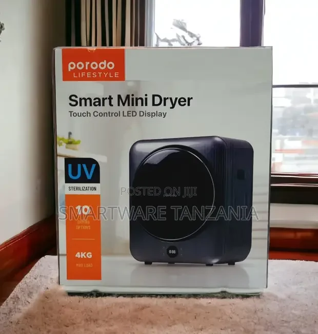 Porodo Smart Mini Dryer With Touch Control and Led Display - Buy in Dar es Salaam, Tanzania | Smartware