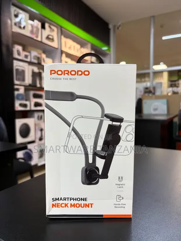 Porodo Smartphone Neck Mount Magnetic Latch - Buy in Dar es Salaam, Tanzania | Smartware