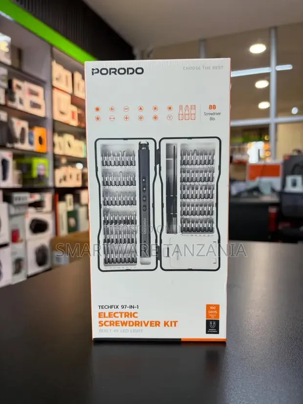 Porodo Techfix 97 in 1 Electric Screwdriver Kit - Buy in Dar es Salaam, Tanzania | Smartware