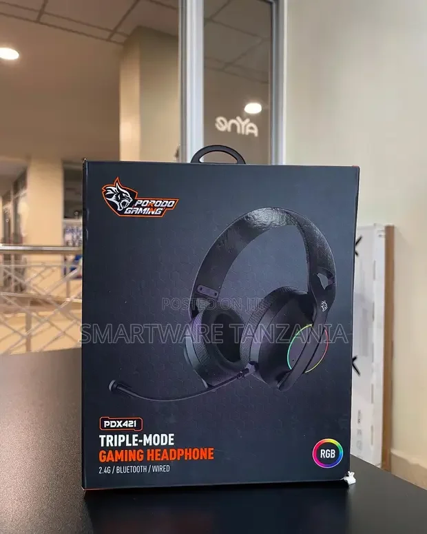 Porodo Triple-Mode Gaming Headphone RGB - Buy in Dar es Salaam, Tanzania | Smartware