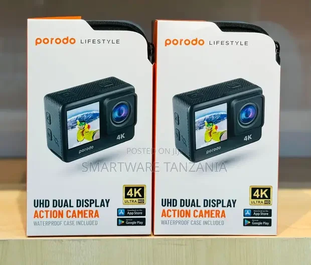 Porodo UHD Dual Display Action Camera Waterproof Case - Buy in Dar es Salaam, Tanzania | Smartware
