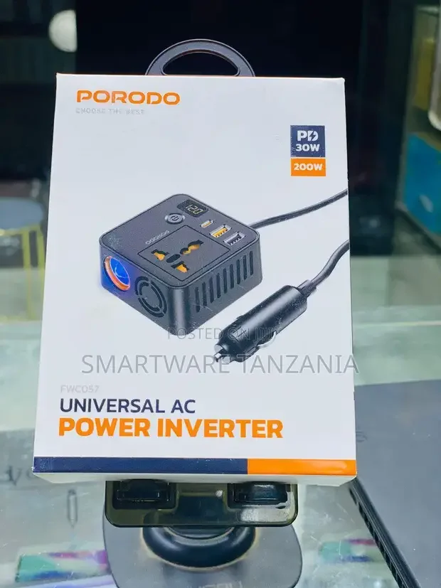 Porodo Universal AC Power Inverter FWC057 - Buy in Dar es Salaam, Tanzania | Smartware