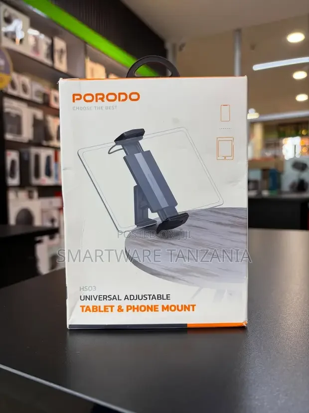 Porodo Universal Adjustable Tablet Phone Mount HS03 - Buy in Dar es Salaam, Tanzania | Smartware