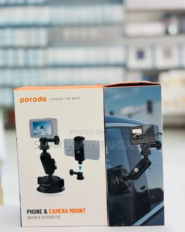 Porodo Universal Phone Camera Suction Cup Mount - Buy in Dar es Salaam, Tanzania | Smartware