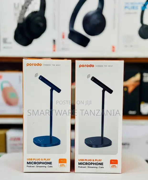 Porodo USB Plug Play Desktop Microphone for Podcasting - Buy in Dar es Salaam, Tanzania | Smartware