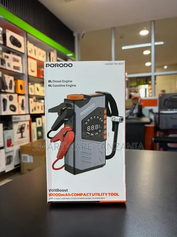 Porodo Voltboost 10000mAh Compact Utility Tool - Buy in Dar es Salaam, Tanzania | Smartware