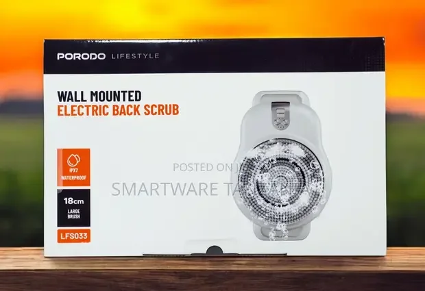Porodo Wall Mounted Electric Back Scrub Lfs033 - Buy in Dar es Salaam, Tanzania | Smartware