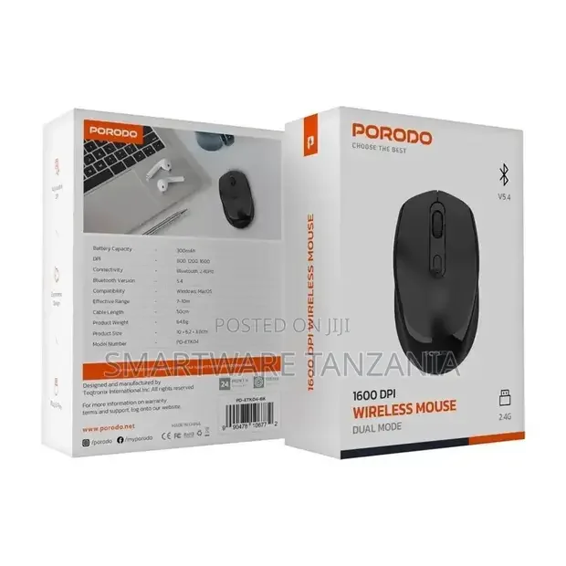 Porodo Wireless Mouse Dual Mode - Buy in Dar es Salaam, Tanzania | Smartware