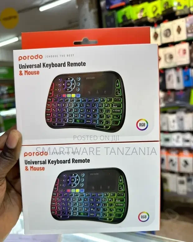 Porodo Wireless Universal Keyboard Remote Mouse - Buy in Dar es Salaam, Tanzania | Smartware