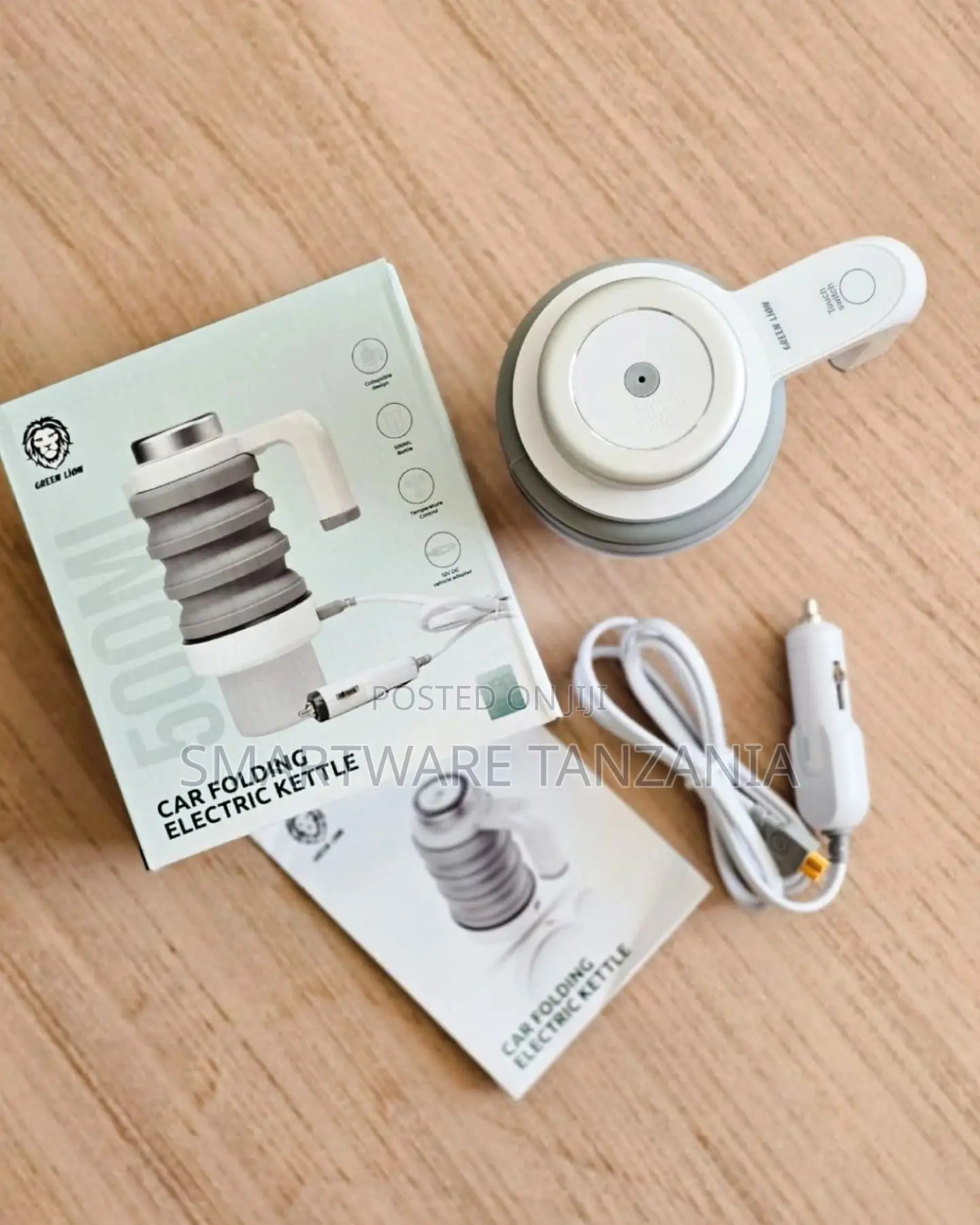 Portable Folding Electric Water Boiler, 12v Car Plug