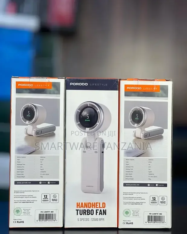 Portable Handheld Mini Fan with Turbo Wind - Buy in Dar es Salaam, Tanzania | Smartware