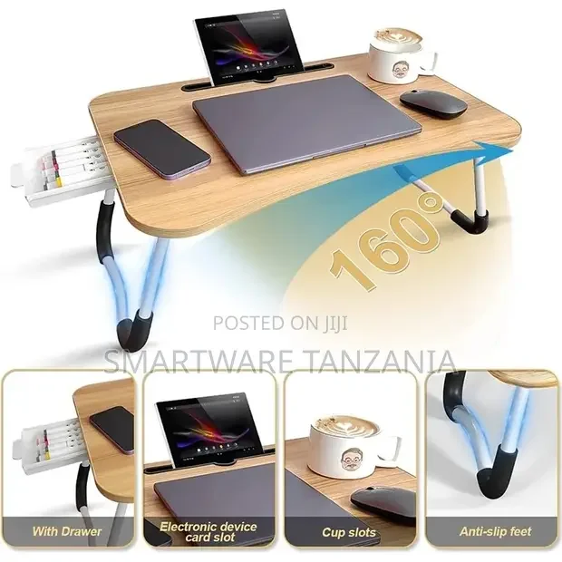 Portable Laptop Bed Tray Table Notebook Stand Reading Holder