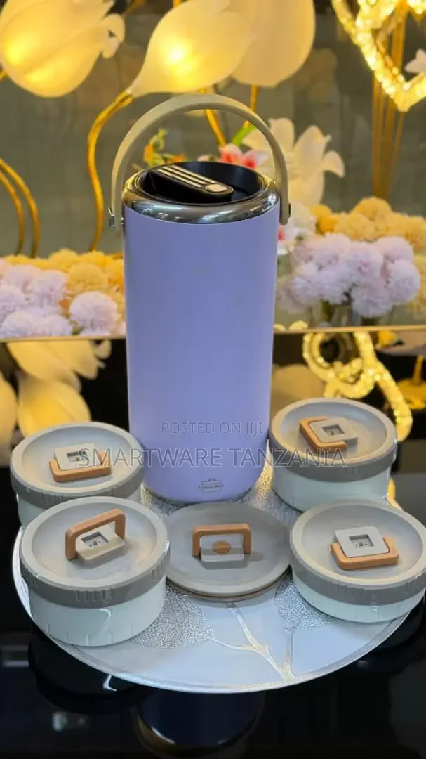 Portable Purple Thermos Lunch Set for Fresh Meals on the Go - Buy in Dar es Salaam, Tanzania | Smartware
